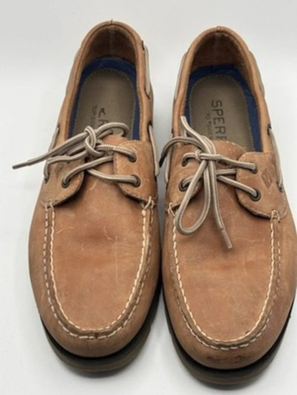 Sperry Top Sider Brown Leather Boat Shoes Men's US 10.5M 0777894 Casual